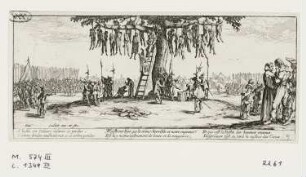 Galgenbaum, Blatt 11 der Folge "Les misères et les malheurs de la guerre"
