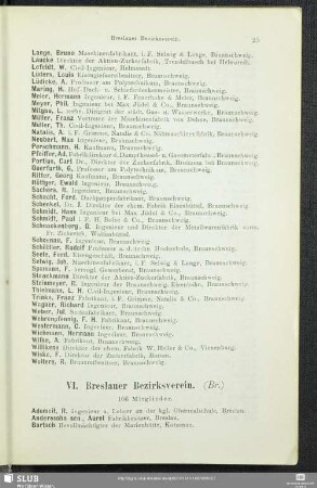 VI. Breslauer Bezirksverein.