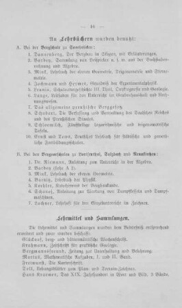 Lehrmittel und Sammlungen