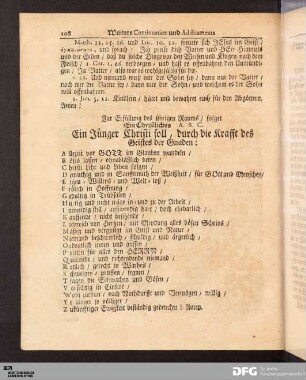 Zur Erfüllung des übrigen Raums / folget Ein Christliches A.B.C.