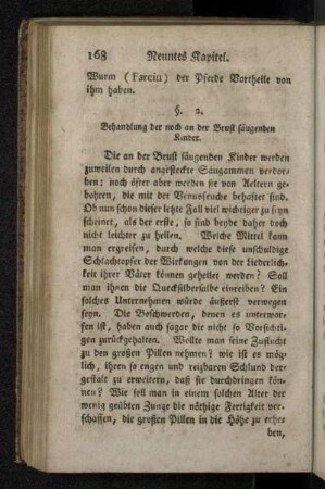 §. 2. Behandlung der noch an der Brust säugenden Kinder.