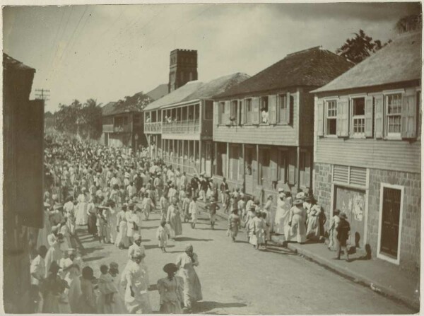 Scène de rue à Saint-Kitts