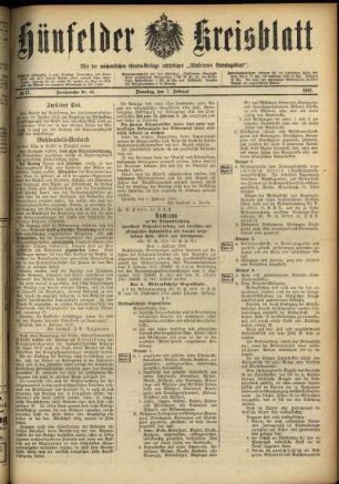 Ausgabe vom Montag, den 07. Februar 1916.