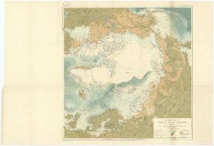 Physical chart of North Polar Regions, 1897 : compiled from latest sources, including Dr. Nansen's data