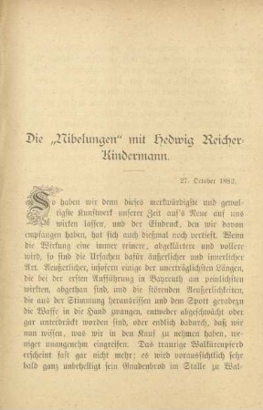 Die "Nibelungen" mit Hedwig Reicher-Kindermann