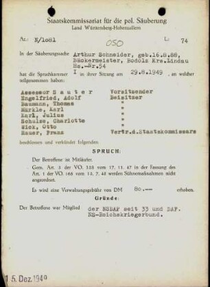 Schneider, Arthur