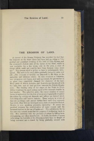 The Erosion of Land