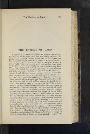 The Erosion of Land