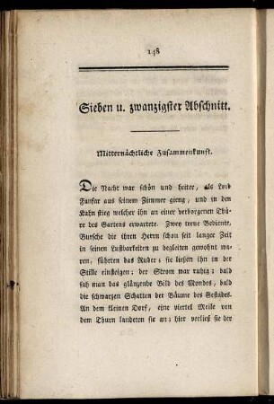 Sieben und zwanzigster Abschnitt.