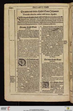 Die ander vnd dritte Epistel Sanct Johannis