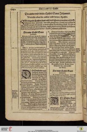 Die ander vnd dritte Epistel Sanct Johannis
