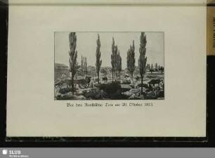 Vor dem Ranstädter Tore am 20. Oktober 1813