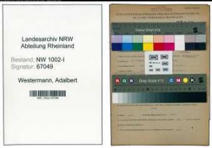 Entnazifizierung Adalbert Westermann , geb. 29.12.1883 (Kaufm.Angest.)