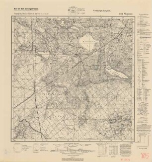 2074 Wigonin, Topographische Karte 1:25000 (4cm - Karte)