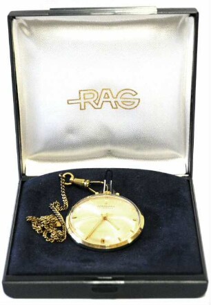 Taschenuhr (Frackuhr) für 25-jährige treue Mitarbeit von der RAG