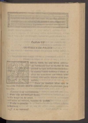 Capítulo VII - La vuelta de Pachín