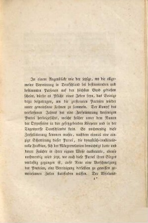 Die Aufgabe der Opposition in unserer Zeit