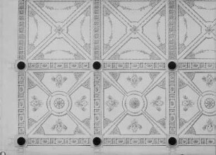 Johanneum, Inneres, Deckenentwurf für das Mengsche Museum, Erdgeschoß, 1780.