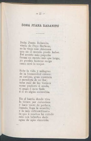 Doña Juana Rabanito