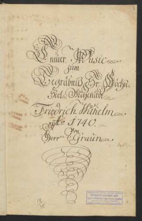 Quis desiderio sit pudor; V (4), Coro, strings, bc; GraunWV B:VIII:1; GruG 62