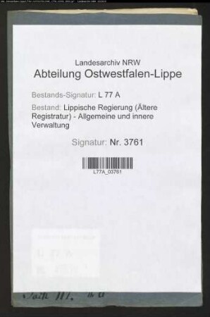Anregung zur Anlegung eines Wollmarktes