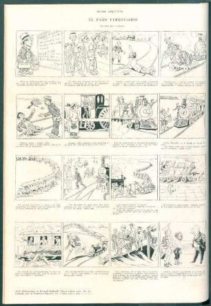El paro ferroviario [Cómic] : Apuntes del natural