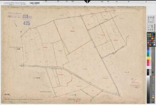 Herzfeld (Lippetal), Flurbereinigung Herzfeld-Düllo, Zuteilungskarte Herzfeld Flur 39