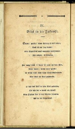 IV. Blick in die Zukunft.