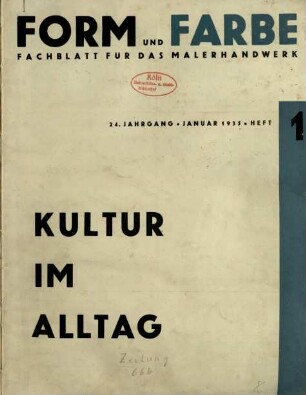 Form und Farbe / 24.1935