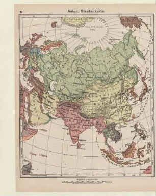 Asien, Staatenkarte
