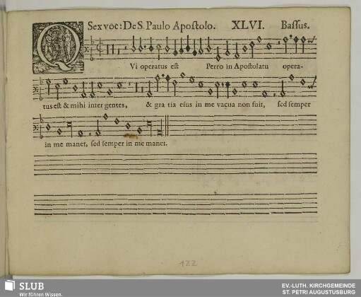 XLVI. Qui operatus est