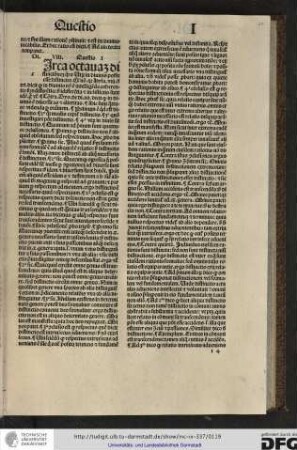Distinctio VIII, questio I.