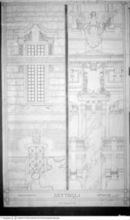 Details: Aufrissdetail und Innenwand