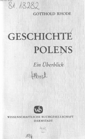 Geschichte Polens : ein Überblick