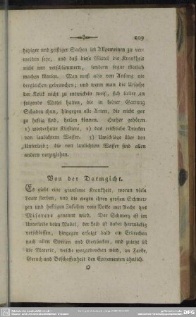 Von der Darmgicht