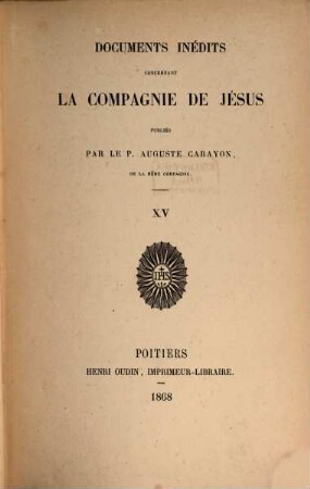Documents inédits concernant la Compagnie de Jésus, 15. Charles III et les Jésuites de ses États européens : document O