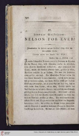 IV. Londoner Volksscene: Nelson for ever