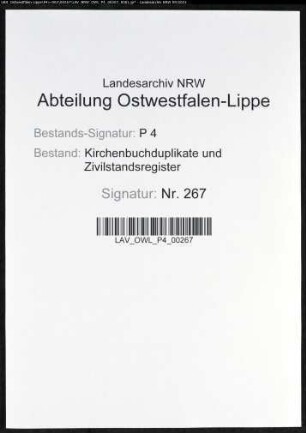 Zivilstandsregister der Munizipalität Witten, Stadt (G 1811). (Gemeinde: Zivilstandsregister)