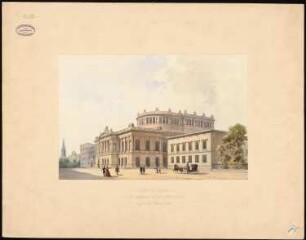 Neues Theater (Oper), Frankfurt/Main: Perspektivische Ansicht des Theaters