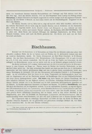⟦Bischhausen⟧