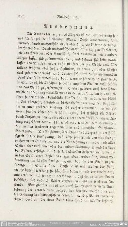 Ausdehnung