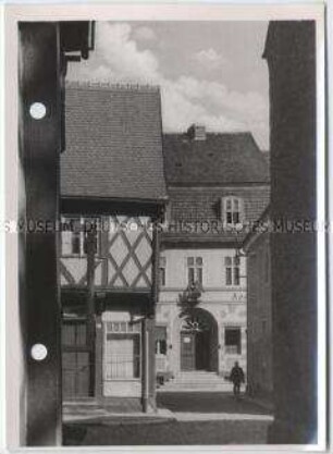 Tangermünde, Durchblick von der Kirchstraße