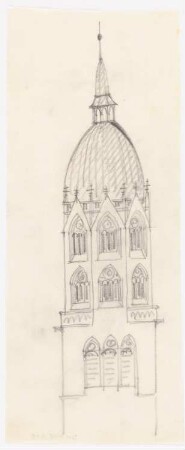 Unzugeordnete Kirchen-Projekte (Skizzen): Kirchturm