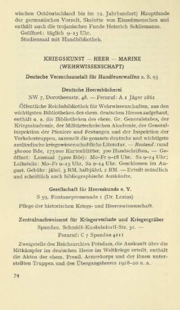Kriegskunst - Heer - Marine (Wehrwissenschaft)