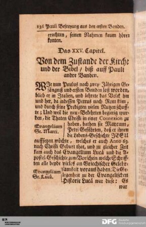 Das XXV. Capitel.