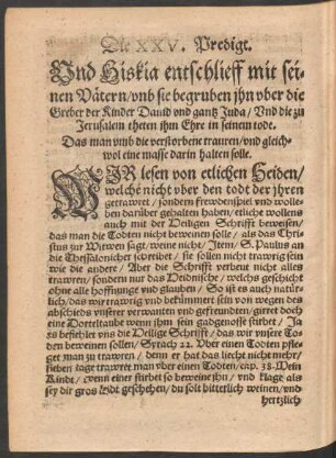 Die XXV. Predigt.