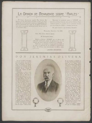 Don Jeremías Olivera - [Necrología]