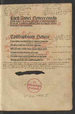 Epistolae ad Lucilium