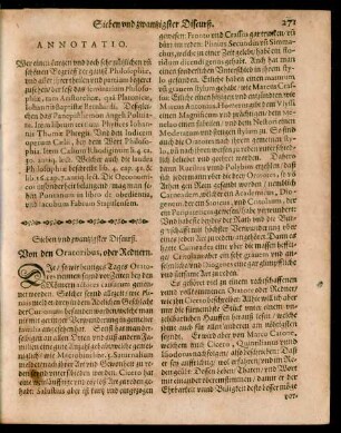 Sieben und zwantzigster Discurß. Von den Oratoribus, oder Rednern.