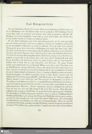 Das Bürgermilitär